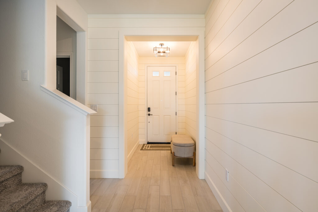 Shiplap Entryway Hallway Transformation